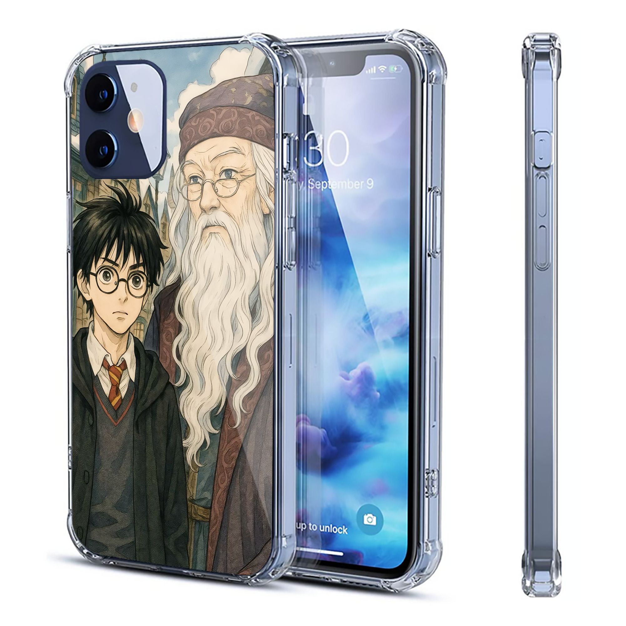 （画像用） Harry Potter ハリー・ポッターシリーズ 【iPhone 12シリーズ対応】透明スマホケース（クリアソフトケース）